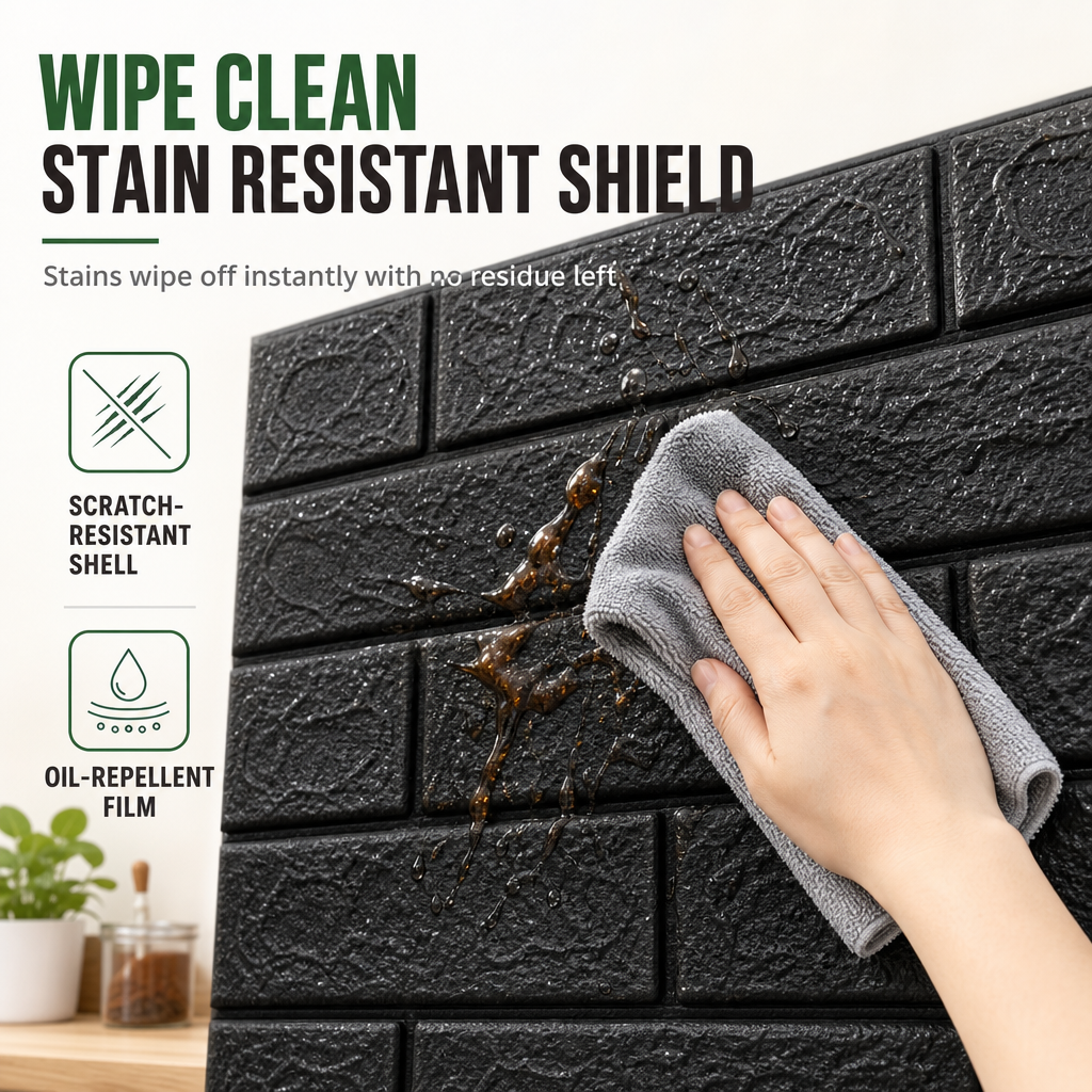 🍃🏆 Final Day Special: Buy 5 Get 5 Free! ⏰ Give your walls a fresh new look! Self-adhesive 3D tile stickers 🏡🧱
