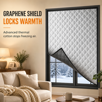 ⏳🔥LIMITED-TIME 50% OFF! ⏰Graphene Thermal Insulated Window Curtain for Winter Windproofing