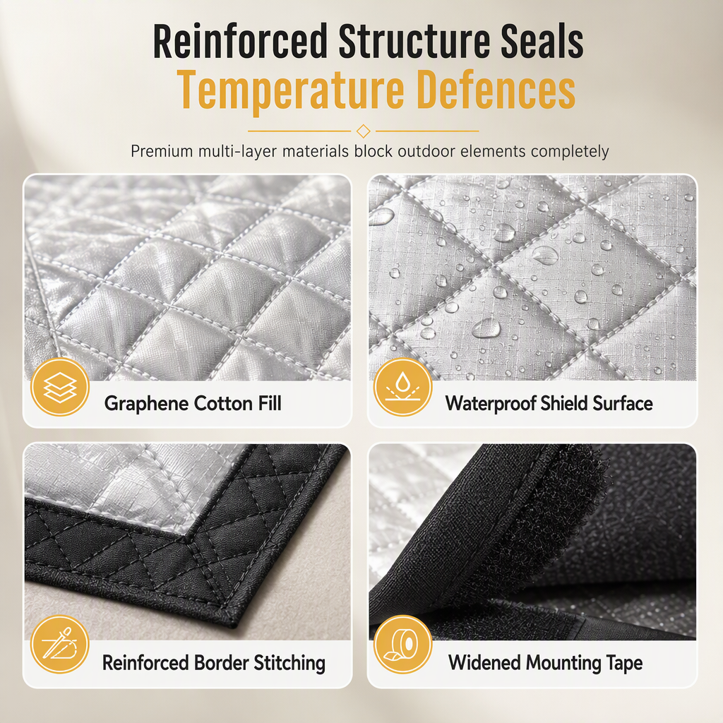 ⏳🔥LIMITED-TIME 50% OFF! ⏰Graphene Thermal Insulated Window Curtain for Winter Windproofing