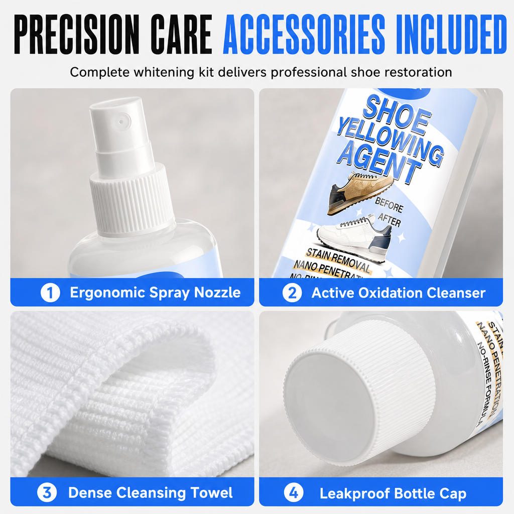 🌀 Buy 1 Get 1 Free (for the first 50 customers) 💧 Sole Whitening Spray – Removes yellowing and oxidation