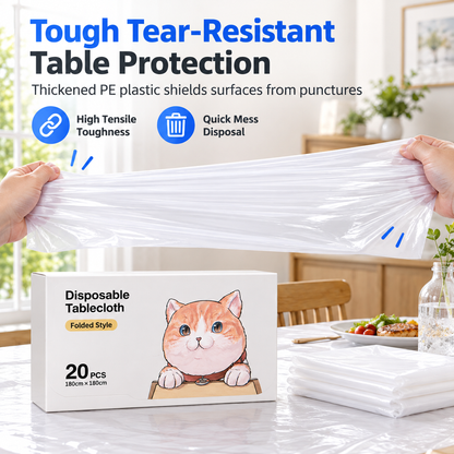 🎉 Buy 1 Get 1 Free for the first 50 orders! 🔥 Disposable Cartoon-Themed Plastic Tablecloths – 20 sheets per box 🍽️