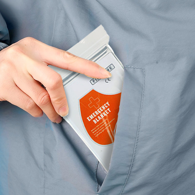 🚨 Outdoor Survival Blanket – Compact Silver Thermal Shelter for Emergency Kits
