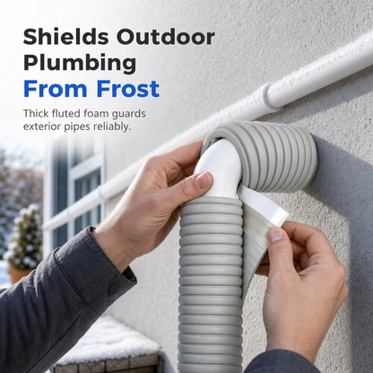 Don’t Let Frozen Pipes Cost You Thousands! Self-Adhesive Pipe Insulation Wrap for Winter