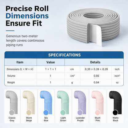 Don’t Let Frozen Pipes Cost You Thousands! Self-Adhesive Pipe Insulation Wrap for Winter