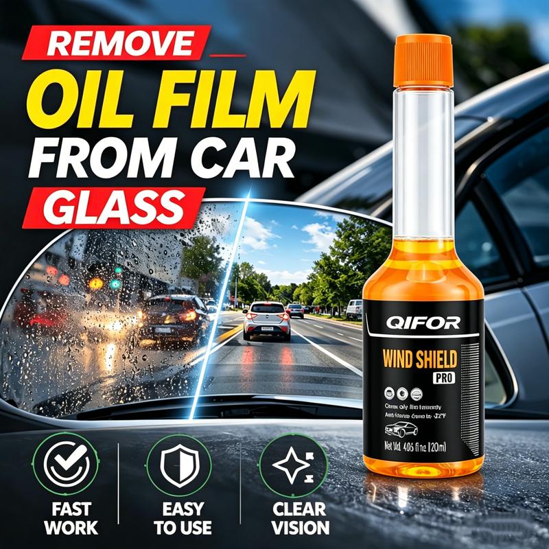 🏆Winter Special - 50% OFF✨ 💝Glass Cleaner Powerful Stain Remover, Oil Film Remover, Insect Glue Remover, Anti-Freeze, Hydrophobic Glass Cleaner for Cars