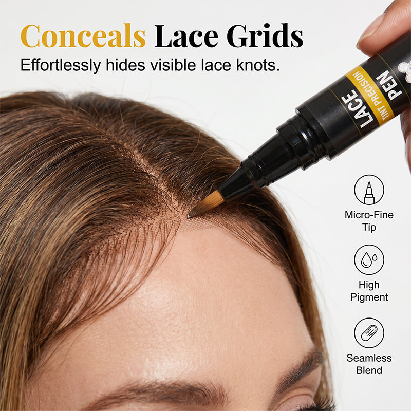 🔥Buy 1 Get 1 Free-Lace Front Wig Touch Up Pen, Hair Lace Cap Coloring Pen for Wig Makers