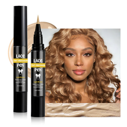 🔥Buy 1 Get 1 Free-Lace Front Wig Touch Up Pen, Hair Lace Cap Coloring Pen for Wig Makers