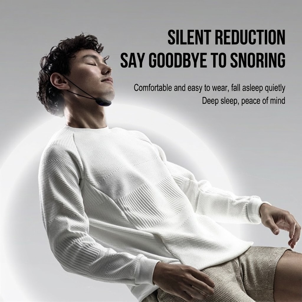 😴 Smart Throat Pulse Sleep Aid | Electric Throat Massager, Effective Anti-Snoring Device for Quiet Night Sleep