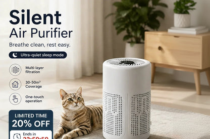 🔥Today’s Special Offer — 50% OFF Compact, Silent & Energy-Efficient Air Purifier – Ideal for Pet Hair, Dust & Allergies