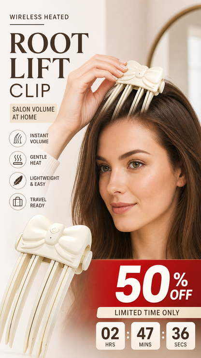 📢📢50% OFF !! ⏰Draadloze verwarmde volumeclip voor de haaraanzet - Stylingtool voor volume in de salon, speciaal voor fijn, futloos haar