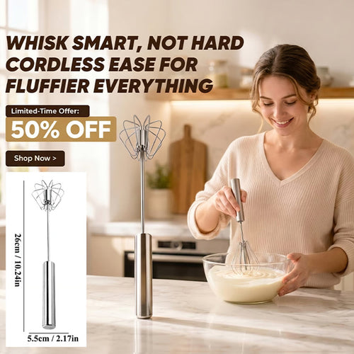 🔥Stainless Steel Automatic Mixer – No electricity required, quick and easy mixing