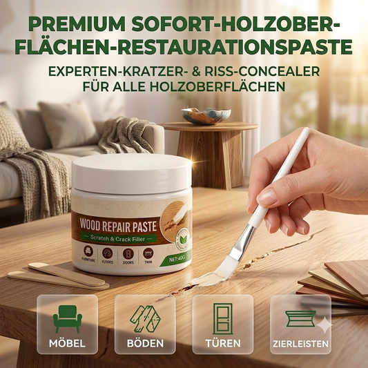 🖌️ Holzreparaturpaste – zwei Farben, inklusive Werkzeugen, kein Schleifen erforderlich!